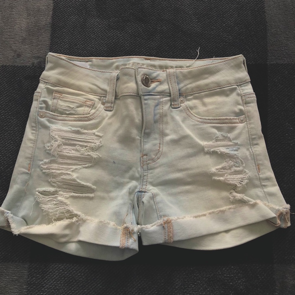 American Eagle high waisted jean shorts